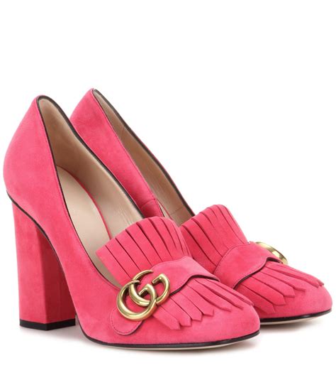 gucci loafers heel counter|Gucci suede loafer.